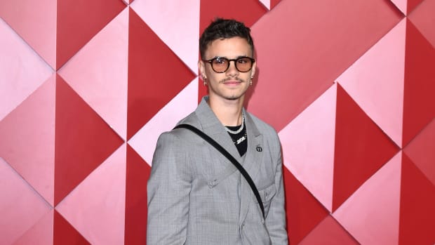 Romeo Beckham pictured at the Fashion Awards at London's Royal Albert Hall in December 2022